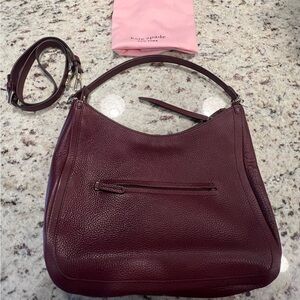 Kate Spade Burgundy Leather Shoulder Bag